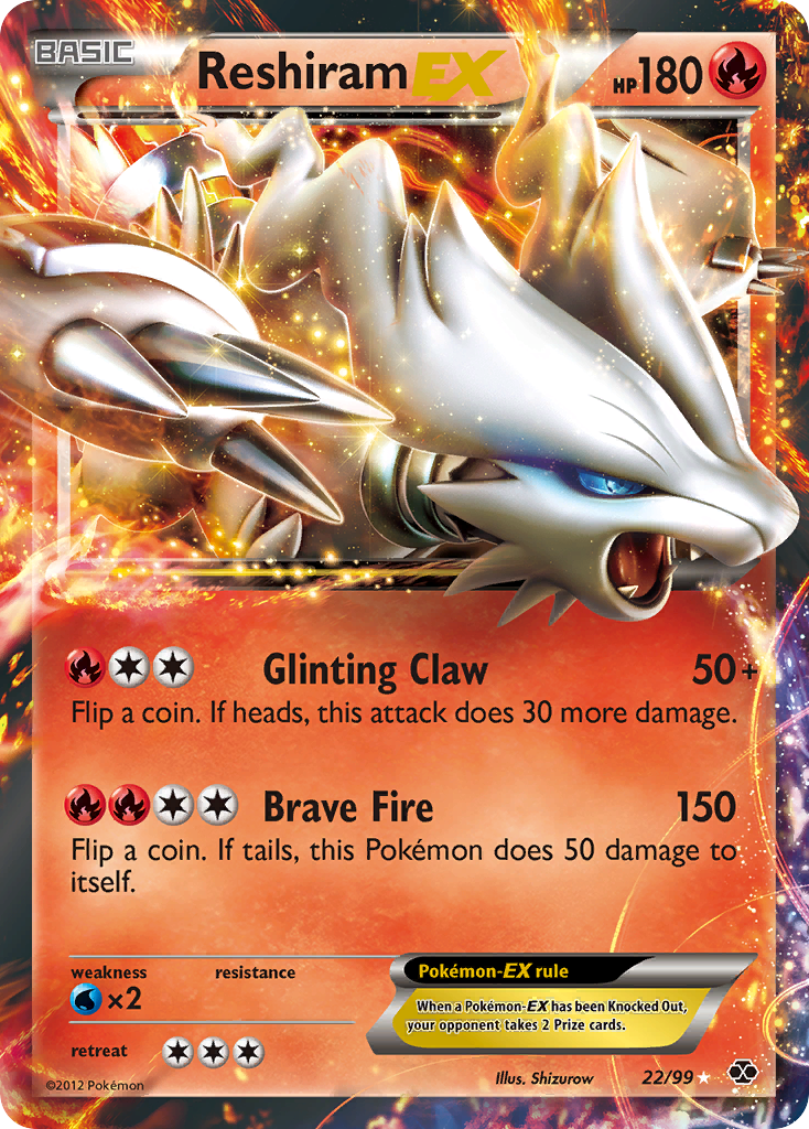 Reshiram-EX - Next Destinies SET-22