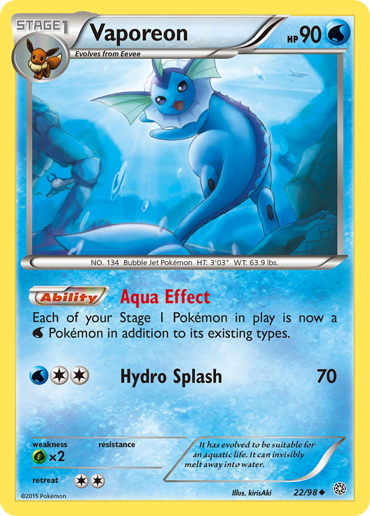 Vaporeon - Ancient Origins SET-22
