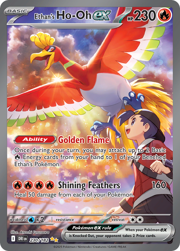 Ethan's Ho-Oh EX - Destined Rivals SET-230