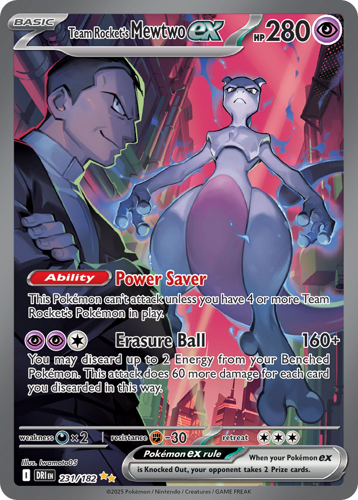 Team Rocket's Mewtwo EX - Destined Rivals SET-231