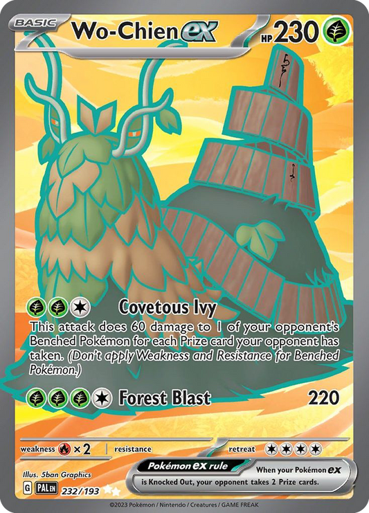 WoChien ex (Paldea Evolved SET) (Pokémon) (Basic, ex) (Grass) (HP: 230) (Ultra Rare) (PKM Paldea Evolved SET-149)