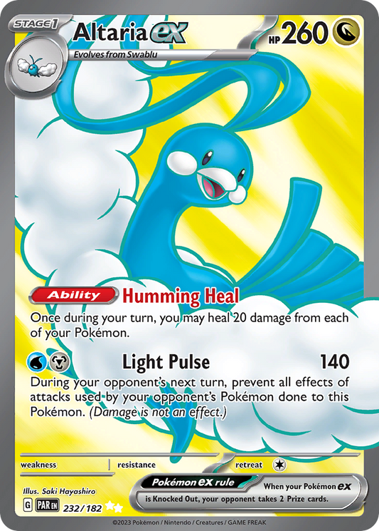 Altaria ex (Paradox Rift SET) (Pokémon) (Stage 1, ex) (Dragon) (HP: 260) (Ultra Rare) (PKM Paradox Rift SET-149)