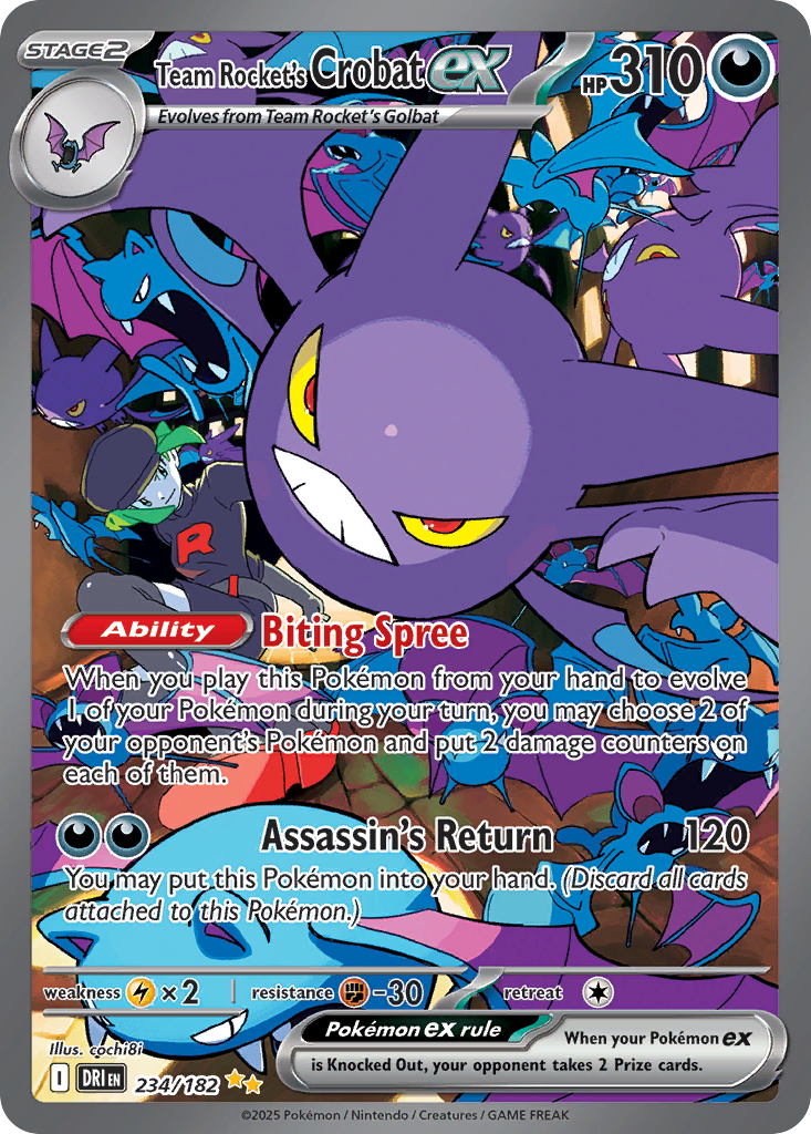 Team Rocket's Crobat EX - Destined Rivals SET-234