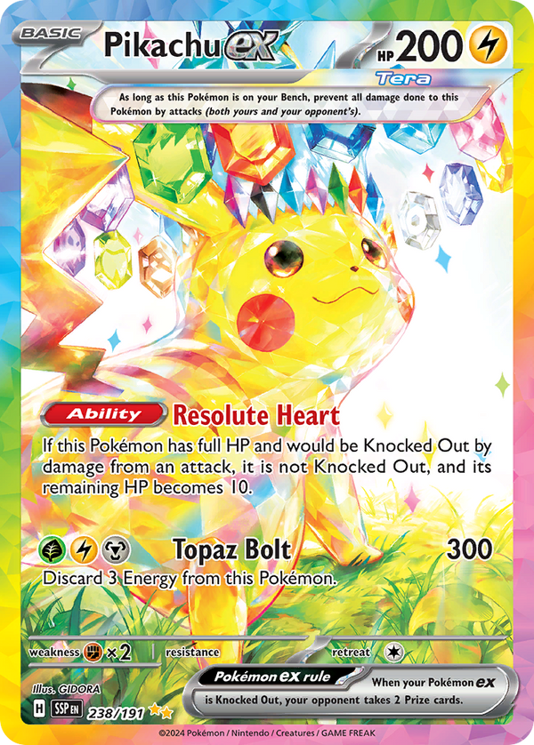 Pikachu EX - Surging Sparks SET-238