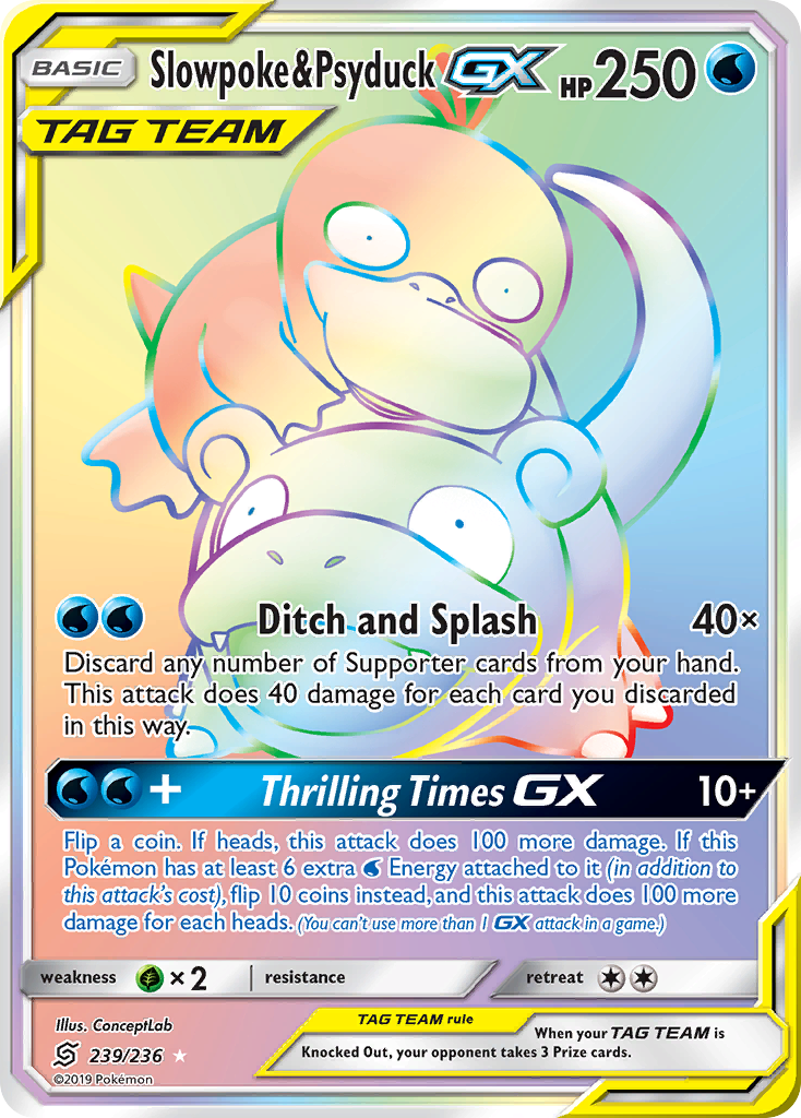 Slowpoke & Psyduck-GX - Unified Minds SET-239