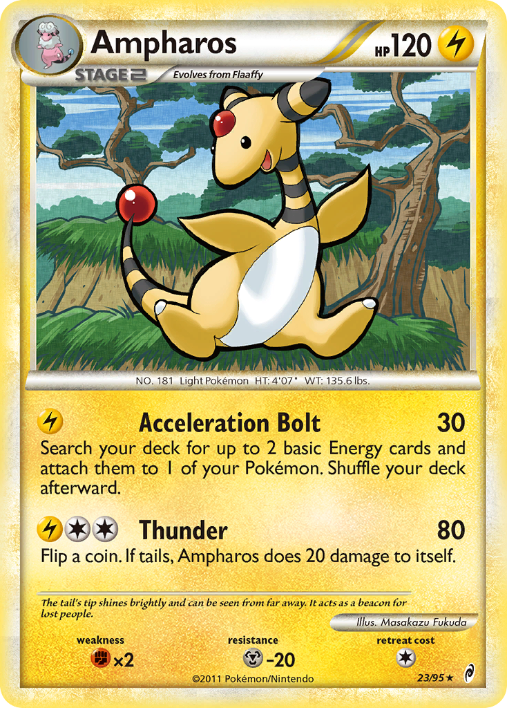 Ampharos (Call of Legends SET) (Pokémon) (Stage 2) (Lightning) (HP: 120) (Rare) (PKM Call of Legends SET-16)