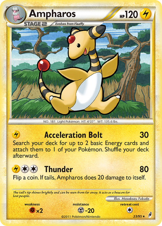 Ampharos (Call of Legends SET) (Pokémon) (Stage 2) (Lightning) (HP: 120) (Rare) (PKM Call of Legends SET-16)