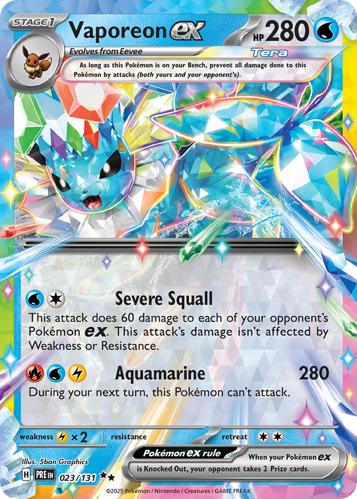 Vaporeon EX - Prismatic Evolutions SET-23