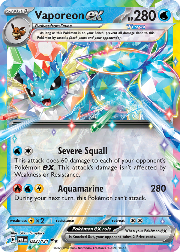 Vaporeon EX - Prismatic Evolutions SET-23