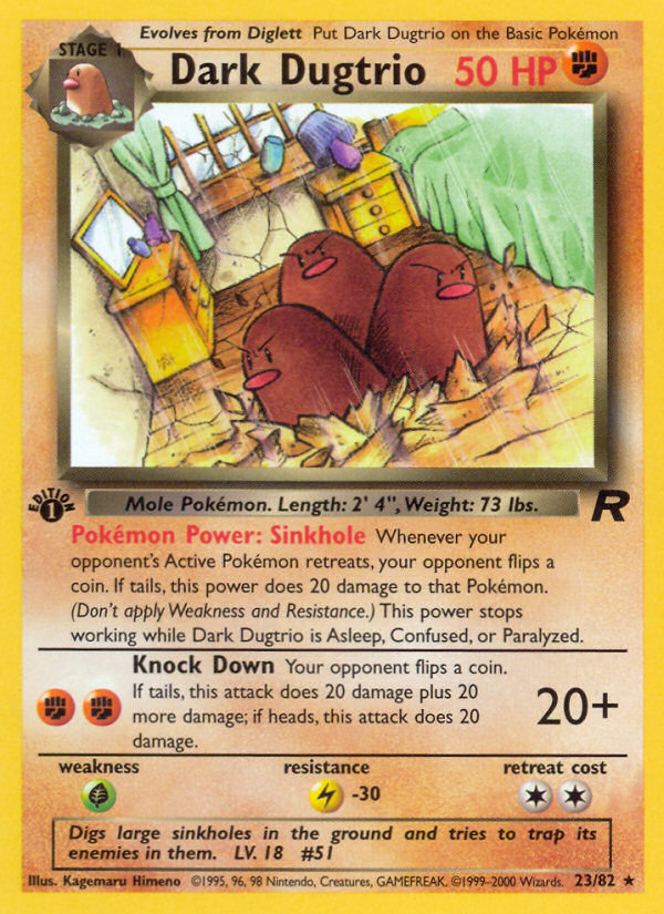 Dark Dugtrio - Team Rocket SET-23