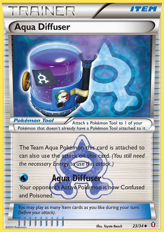 Aqua Diffuser (Double Crisis SET) (Trainer) (Pokémon Tool) (Uncommon) (PKM Double Crisis SET-16)
