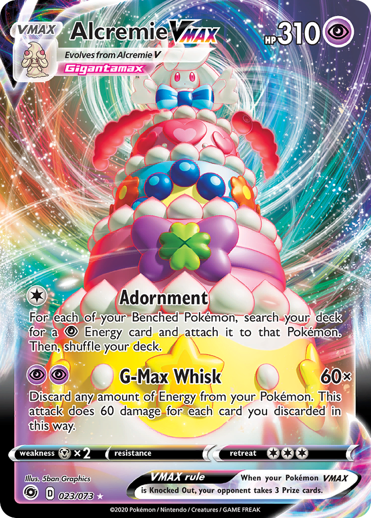 Alcremie VMAX (Champion's Path SET) (Pokémon) (VMAX) (Psychic) (HP: 310) (Rare Holo VMAX) (PKM Champion's Path SET-16)