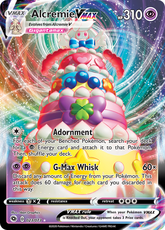 Alcremie VMAX (Champion's Path SET) (Pokémon) (VMAX) (Psychic) (HP: 310) (Rare Holo VMAX) (PKM Champion's Path SET-16)