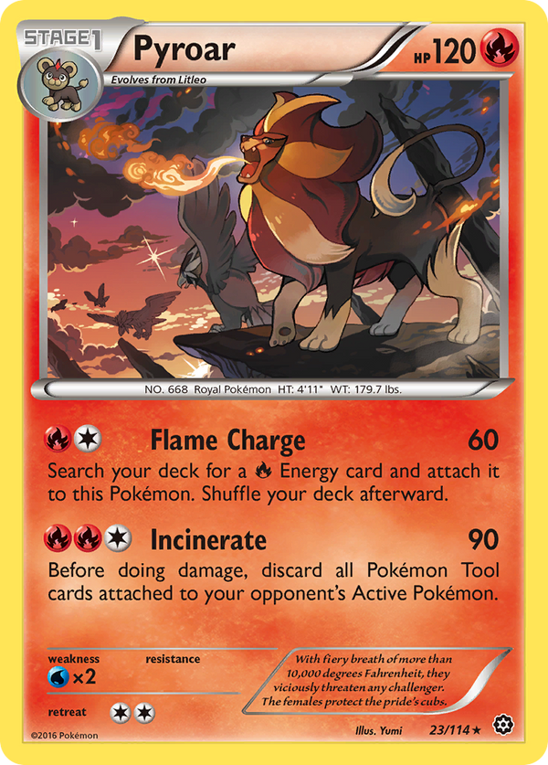 Pyroar - Steam Siege SET-23