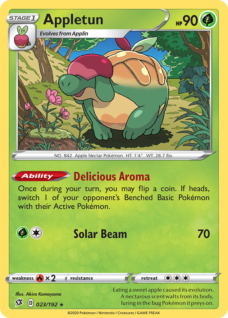 Appletun (Rebel Clash SET) (Pokémon) (Stage 1) (Grass) (HP: 90) (Rare Holo) (PKM Rebel Clash SET-126)
