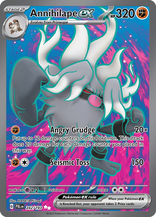 Annihilape ex (Paldea Evolved SET) (Pokémon) (Stage 2, ex) (Fighting) (HP: 320) (Ultra Rare) (PKM Paldea Evolved SET-160)