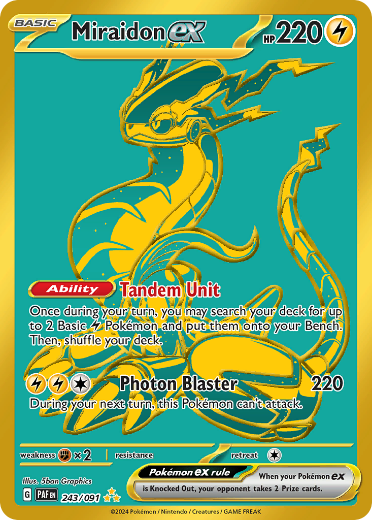 Miraidon EX - Paldean Fates SET-243