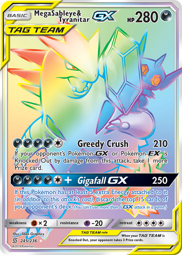 Mega Sableye & Tyranitar-GX - Unified Minds SET-245