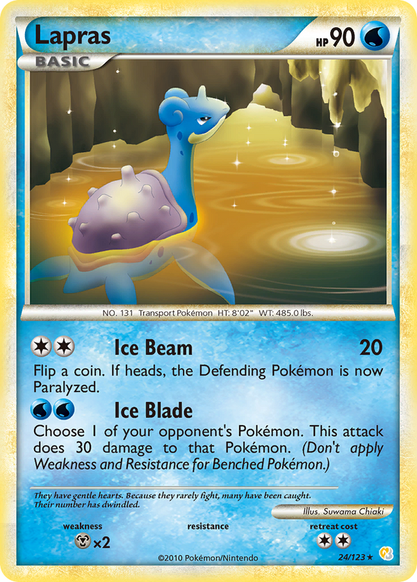 Lapras - HeartGold & SoulSilver SET-24