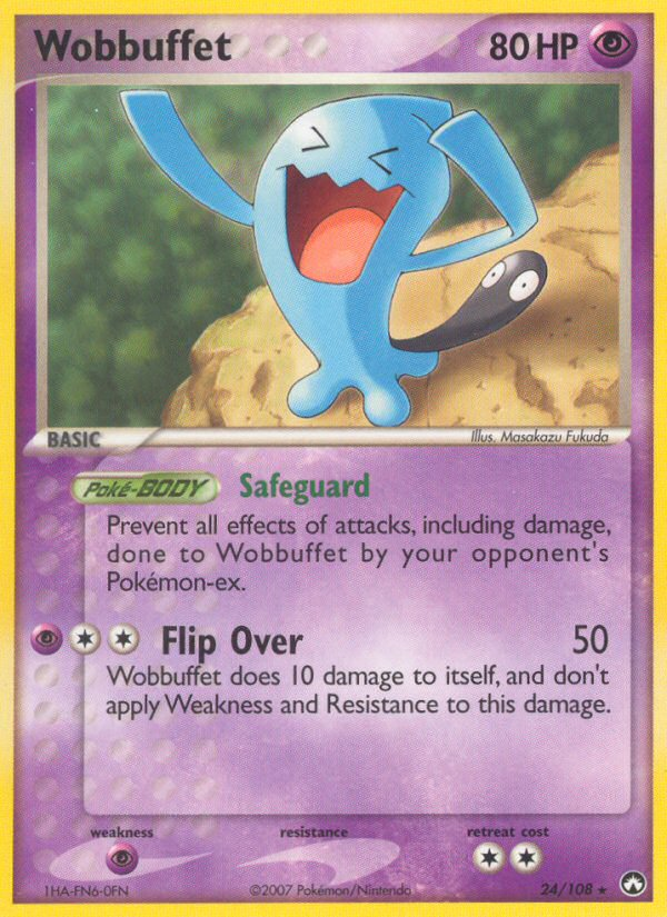 Wobbuffet (Power Keepers SET) (Pokémon) (Basic) (Psychic) (HP: 80) (Rare) (PKM Power Keepers SET-26)