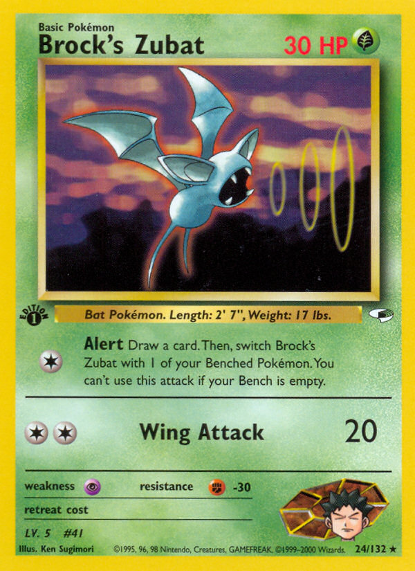 Brock's Zubat - Gym Heroes SET-24