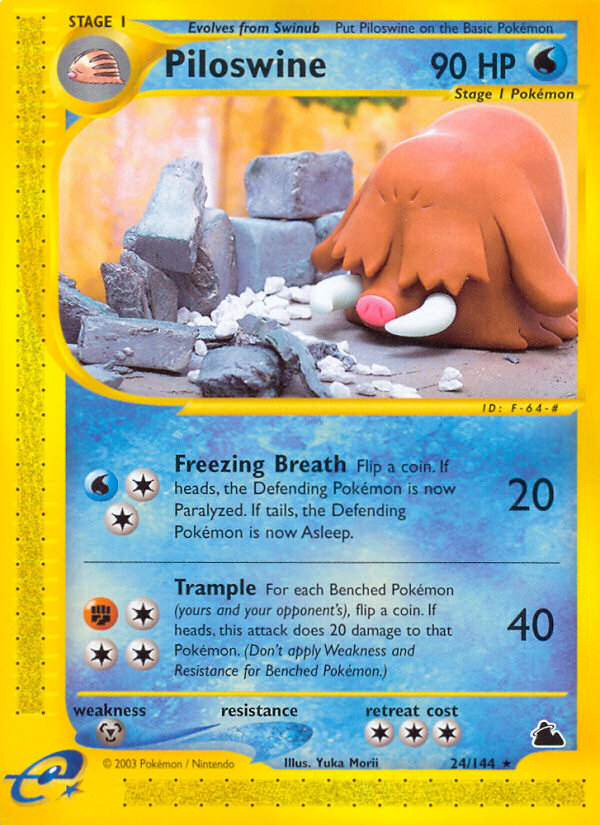 Piloswine - Skyridge SET-24