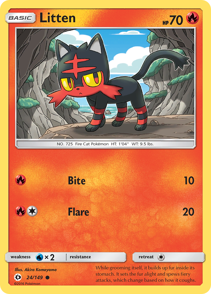 Litten - Sun & Moon SET-24