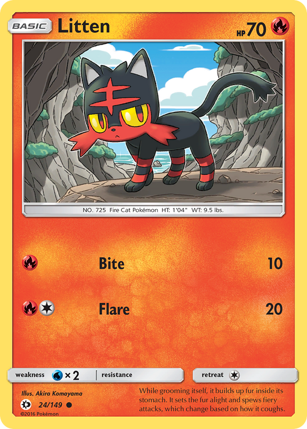 Litten - Sun & Moon SET-24