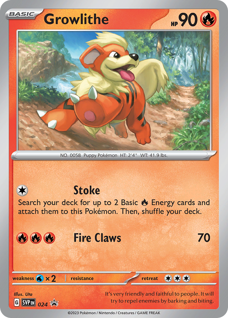 Growlithe - Scarlet & Violet Black Star Promos SET-24