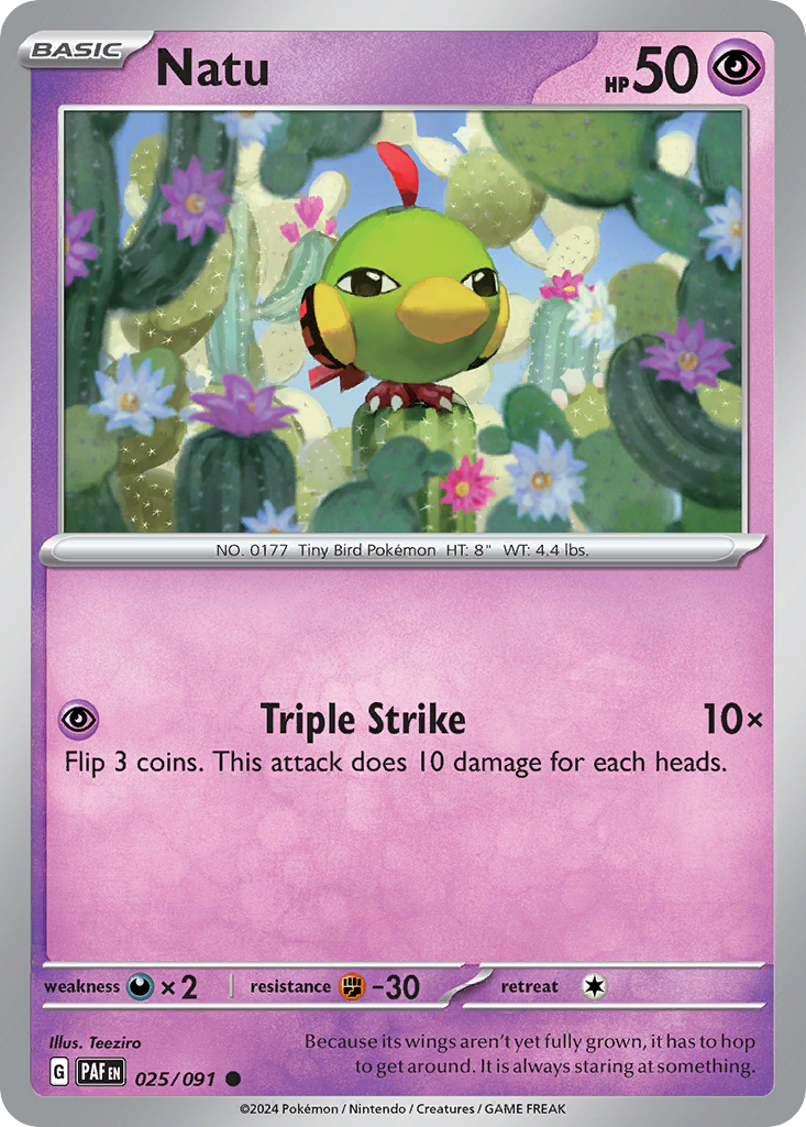 Natu - Paldean Fates SET-25