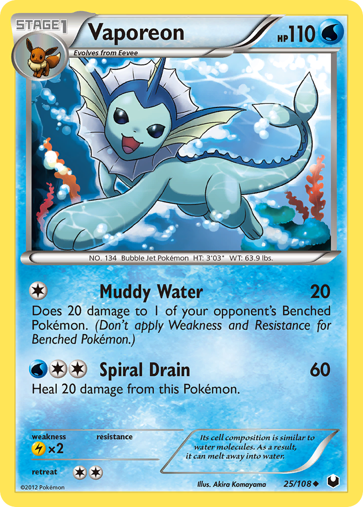 Vaporeon - Dark Explorers SET-25