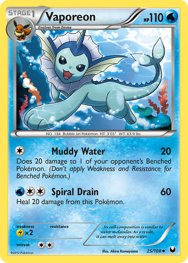 Vaporeon - Dark Explorers SET-25