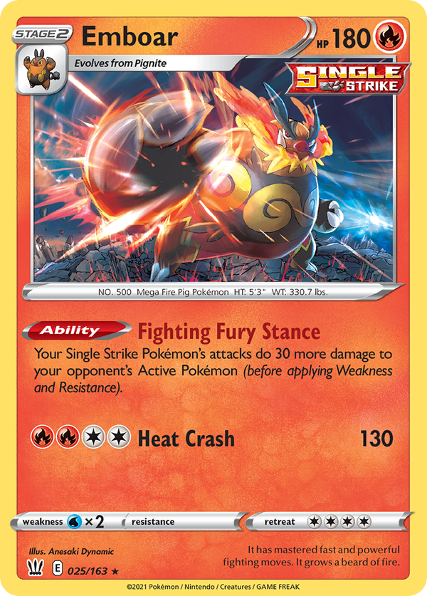Emboar - Battle Styles SET-25