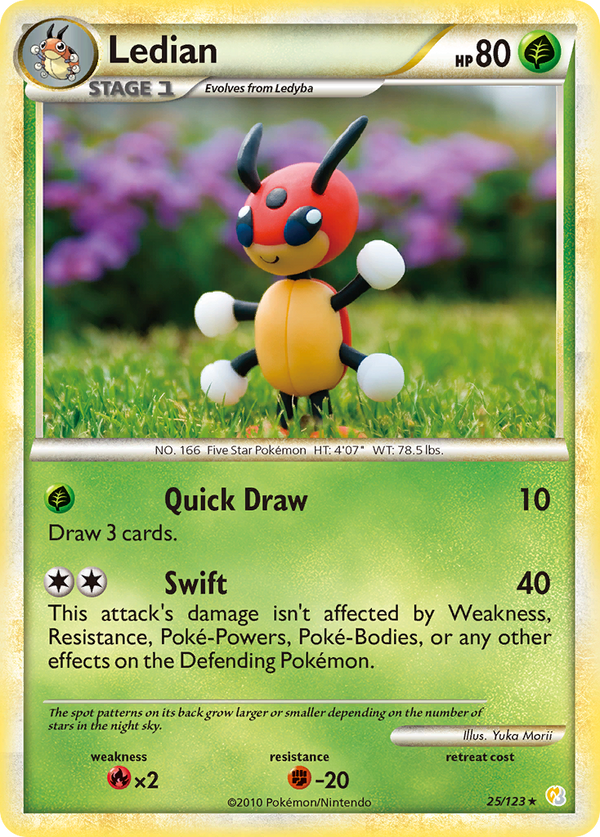 Ledian - HeartGold & SoulSilver SET-25