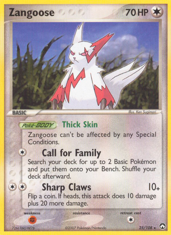 Zangoose (Power Keepers SET) (Pokémon) (Basic) (Colorless) (HP: 70) (Rare) (PKM Power Keepers SET-27)