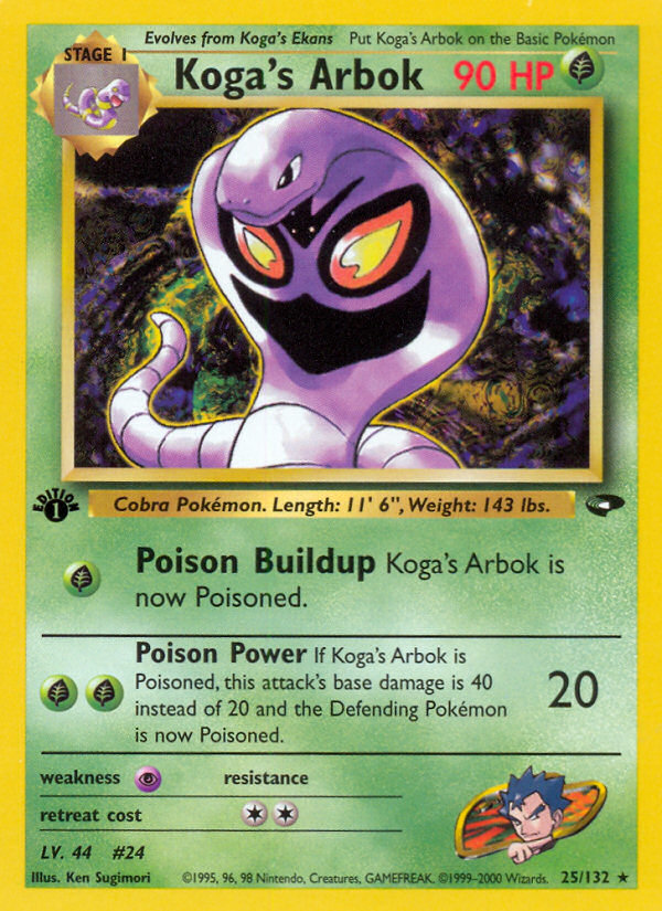 Koga's Arbok - Gym Challenge SET-25