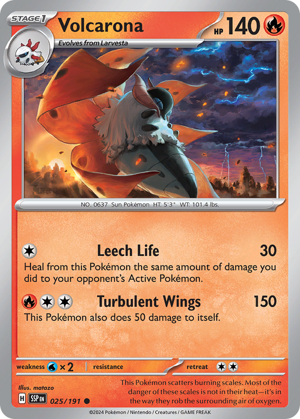 Volcarona - Surging Sparks SET-25