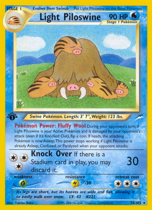 Light Piloswine - Neo Destiny SET-26