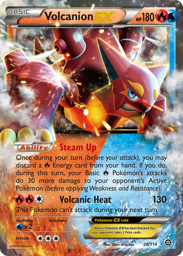 Volcanion-EX - Steam Siege SET-26