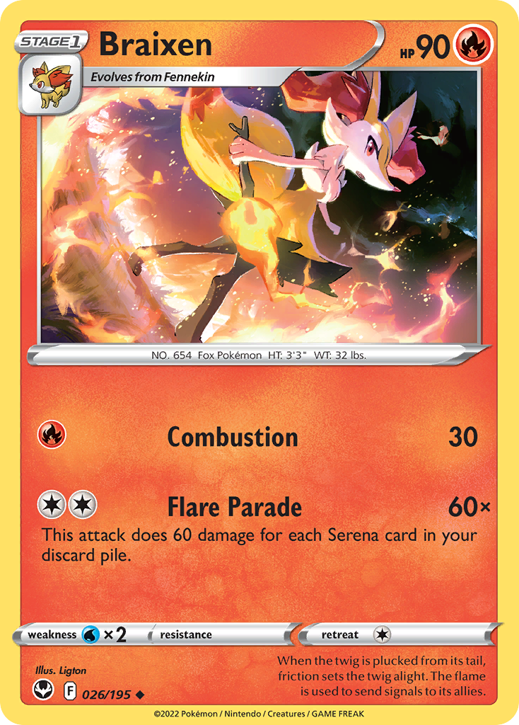 Braixen - Silver Tempest SET-26