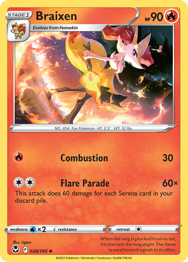 Braixen - Silver Tempest SET-26