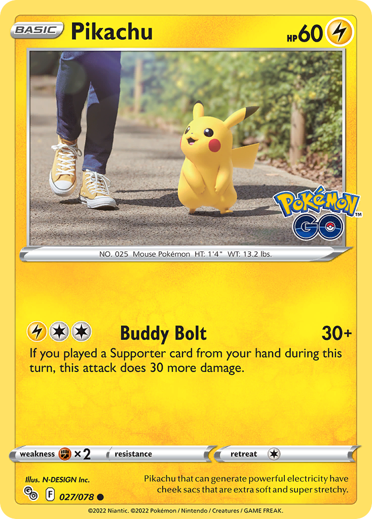 Pikachu - Pokemon GO SET-27