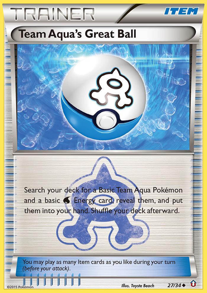 Team Aqua's Great Ball - Double Crisis SET-27