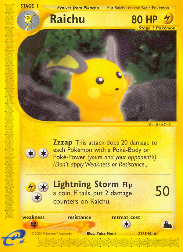 Raichu - Skyridge SET-27
