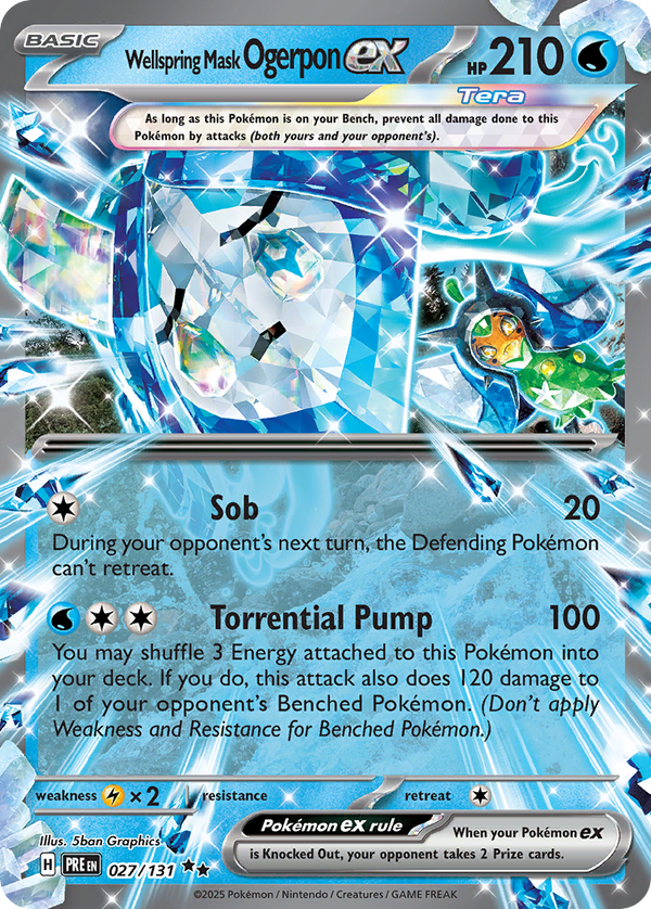 Wellspring Mask Ogerpon EX - Prismatic Evolutions SET-27