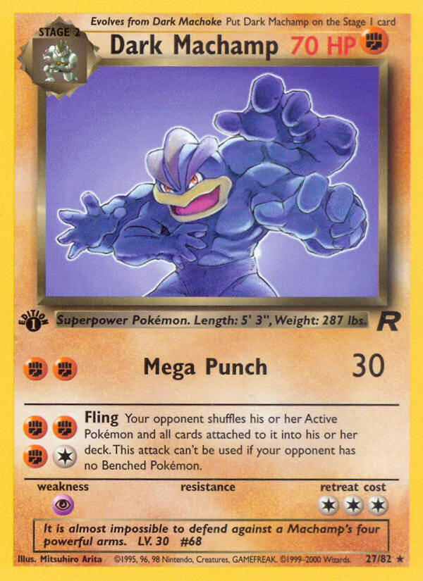 Dark Machamp - Team Rocket SET-27