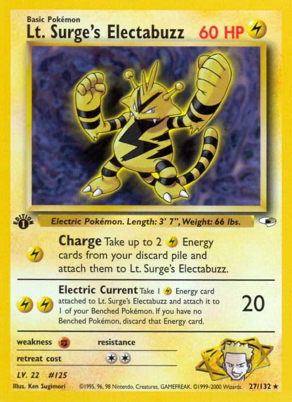 Lt. Surge's Electabuzz - Gym Heroes SET-27