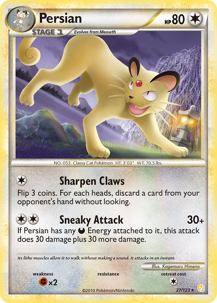 Persian - HeartGold & SoulSilver SET-27
