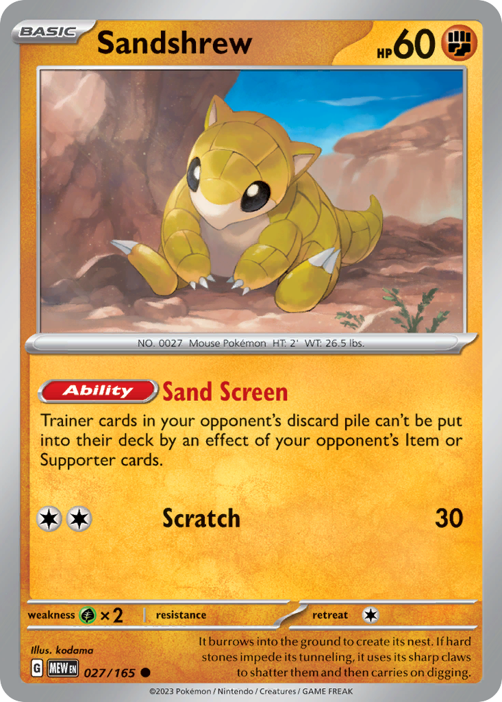 Sandshrew - 151 SET-27