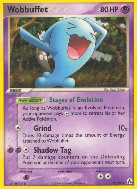 Wobbuffet (Legend Maker SET) (Pokémon) (Basic) (Psychic) (HP: 80) (Rare) (PKM Legend Maker SET-21)